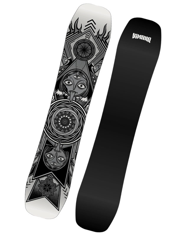 Vimana MOTHERBRAIN WIDE black pánský snowboard - 156w černá