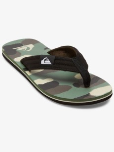 Quiksilver MOLOKAI LAYBACK BLACK/BROWN/GREEN herren flip-flops