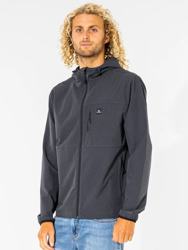 Rip Curl ANTI SERIES ELITE black pánská jarní bunda - M černá